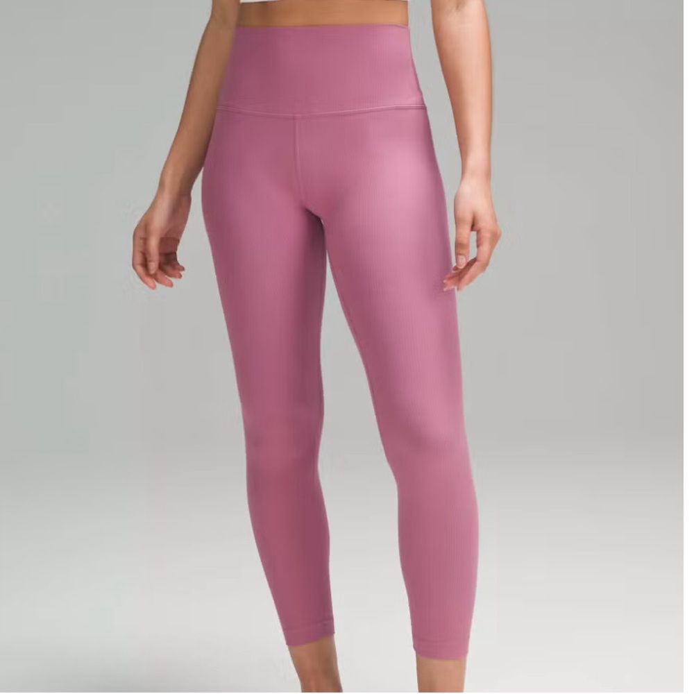 Lululemon Pink Align Cropped Leggings